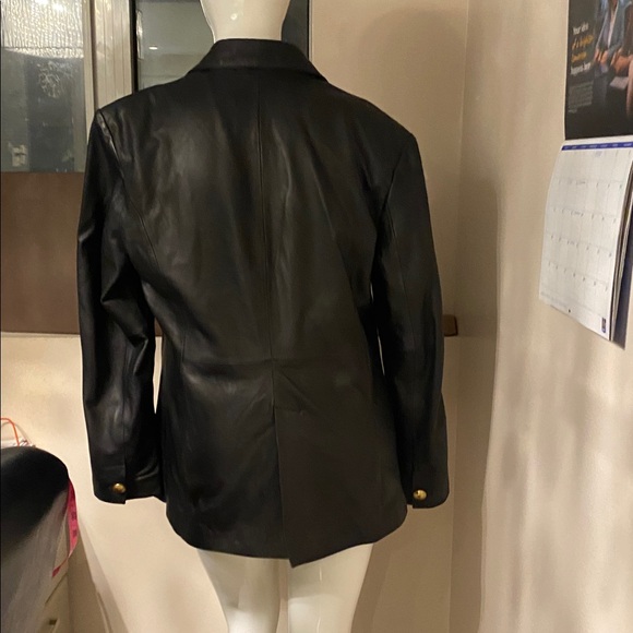 Black Leather Women's Jacket - Picture 7 of 14